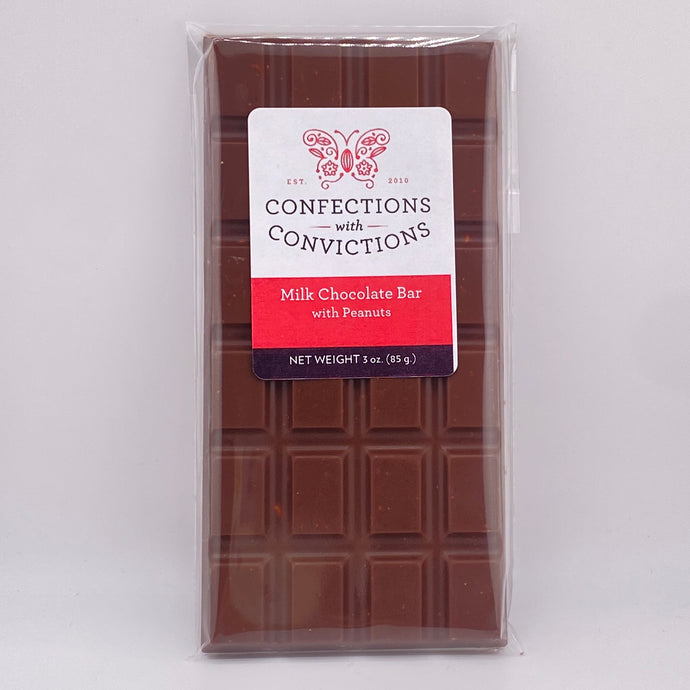 Milk Chocolate Bar with Peanuts