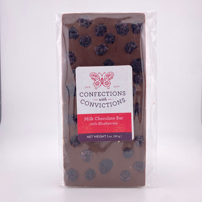 Milk Chocolate Bar Blueberry