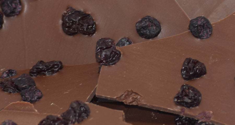Milk Chocolate Bark with Cherry, Blueberry (4 oz.)
