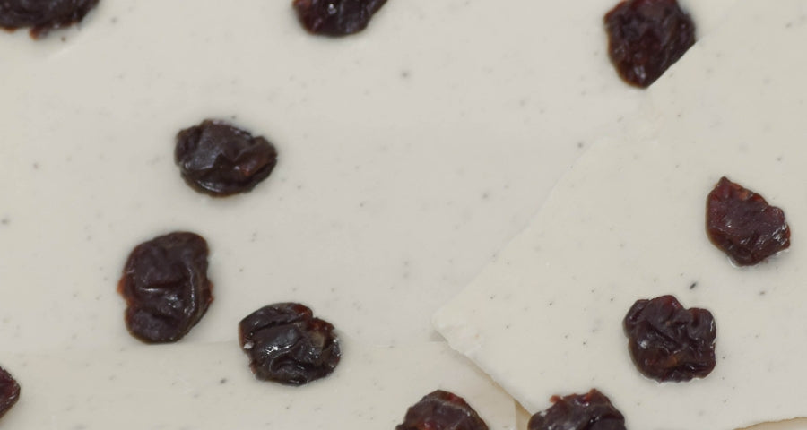 White Chocolate Bark with Cherries (4 oz.)