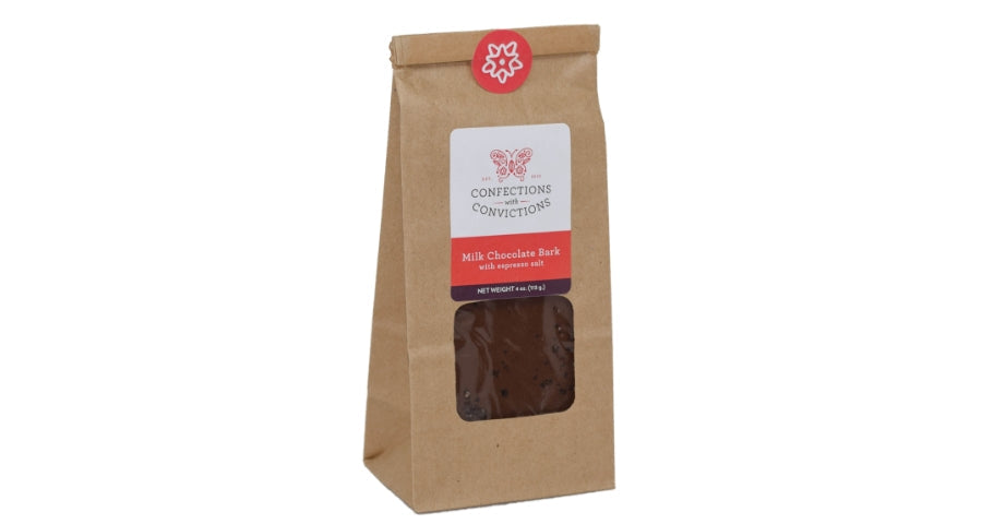 Milk Chocolate Bark with Espresso Salt (4 oz.)